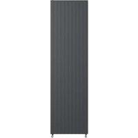 Henrad by Stelrad Grey Alto Concept Double Panel Vertical Designer Radiator - 1800 x 600 mm