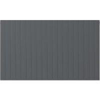 Henrad by Stelrad Grey Silhouette Concept Single Panel Horizontal Designer Radiator - 600 x 1200mm