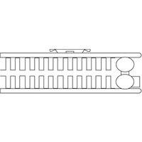 Henrad by Stelrad White Verona Double Panel Vertical Designer Radiator - 2000 x 740mm