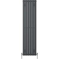 Henrad by Stelrad Grey Verona Concept Double Panel Vertical Designer Radiator - 1800 x 444mm