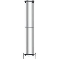 Henrad by Stelrad Grey Verona Slimline Single Panel Vertical Designer Radiator - 1800 x 440 mm