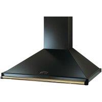 Rangemaster 90cm Classic Chimney Cooker Hood - Black & Brass