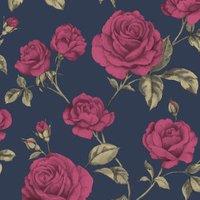 Boutique Countess Navy Wallpaper Sample
