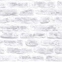 Superfresco Easy Brick White Wallpaper Sample