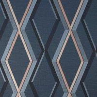Superfresco Easy Prestige Geo Navy Wallpaper Sample