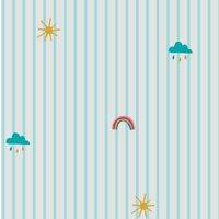 Joules Whatever The Weather Icons Haze Blue Wallpaper Sample