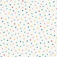 Joules Lynx Multi Spot White/ Rainbow Wallpaper Sample