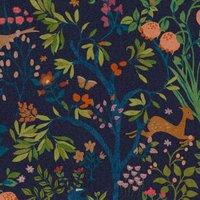 Joules Enchanted Woodland Navy Wallpaper Sample