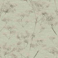Boutique Serene Seed-Head Sage Wallpaper Sample