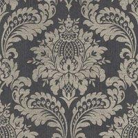 Boutique Archive Damask Black & Gold Wallpaper Sample