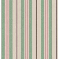 Joules Grove Stripe Pink/Green Wallpaper Sample