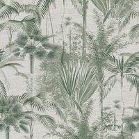 Sublime Jungle Texture Green Wallpaper Sample