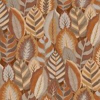 Sublime Arty Leaves Brown Wallpaper Sample