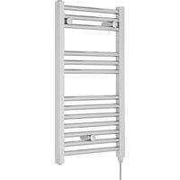 Balterley Chrome Electric Single Panel Vertical Towel Radiator - 720 x 400mm