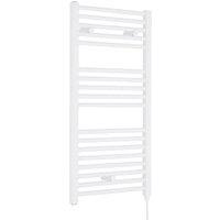Balterley White Electric Single Panel Vertical Towel Radiator - 920 x 480mm