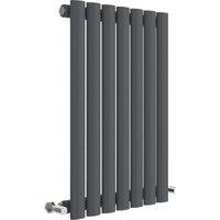 Balterley Anthracite Grey Embrace Single Panel Horizontal Designer Radiator - 600 x 412mm