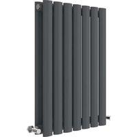 Balterley Anthracite Grey Embrace Double Panel Horizontal Designer Radiator - 600 x 412mm
