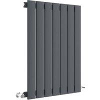 Balterley Anthracite Grey Lucia Single Panel Horizontal Designer Radiator - 600 x 412mm