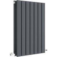 Balterley Anthracite Grey Lucia Double Panel Horizontal Designer Radiator - 600 x 412mm