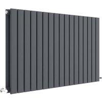 Balterley Anthracite Grey Lucia Double Panel Horizontal Designer Radiator - 600 x 992mm