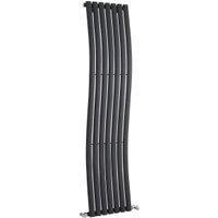 Balterley Anthracite Grey Embrace Single Panel Vertical Designer Radiator - 1785 x 413mm