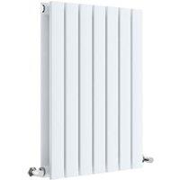Balterley White Lucia Double Panel Horizontal Designer Radiator - 600 x 412mm