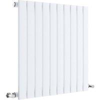 Balterley White Lucia Single Panel Horizontal Designer Radiator - 600 x 586mm
