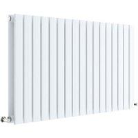 Balterley White Lucia Double Panel Horizontal Designer Radiator - 600 x 992mm