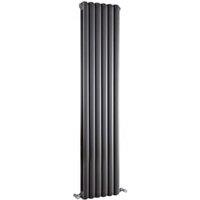 Balterley Anthracite Grey Aspire Double Panel Vertical Designer Radiator - 1500 x 383mm