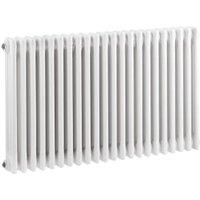 Balterley White 3 Column Horizontal Designer Radiator - 600 x 999mm