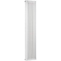 Balterley White 3 Column Vertical Designer Radiator - 1800 x 376mm