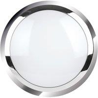 4Lite IP65 Kudo 3CCT Emergency Bulkhead with Microwave Sensor - Chrome
