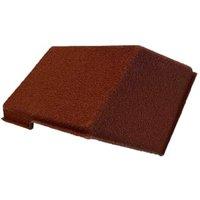 Metrotile Ridge End Cap - Antique Red
