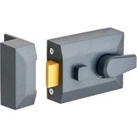 Standard Deadlatch Door Lock - Gunmetal