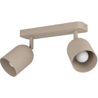 Eglo Tilston Steel 2-Light Spotlight - Sandy