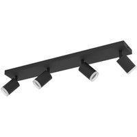 Eglo Melitello-Z Smart RGB LED 4-Light Spotlight - Black