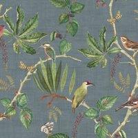 Esselle Home Hill Top Garden Slate Blue Wallpaper