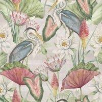 Esselle Home Waterlily Lake Linen Multicoloured Wallpaper