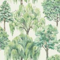 Esselle Home Whispering Willow Ivory/Green Wallpaper