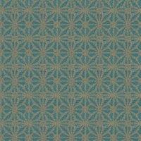 Arthouse Moorish Mosaic Deep Teal / Gold Wallpaper