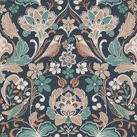Arthouse Folk Floral Navy Wallpaper