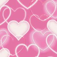 Arthouse Neon Heart Wall Pink Wallpaper
