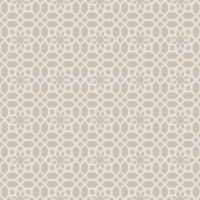 RHS Star Trellis Taupe Wallpaper