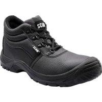 Scan 4 D-Ring Chukka Black Safety Boots - Size 9