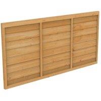 Forest Garden Dip Treated Overlap Fence Panel - 1.83 x 0.9m (6 x 3ft approx)