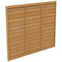 Forest Garden Dip Treated Overlap Fence Panel - 1.83 x 1.5m (6 x 5ft approx)