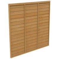 Forest Garden Dip Treated Overlap Fence Panel - 1.83 x 1.8m (6 x 6ft approx)