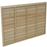 Forest Garden Pressure Treated Overlap Fence Panel - 1.83 x 1.2m (6 x 4ft approx)