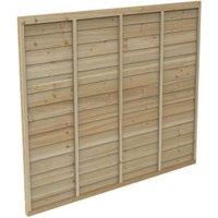 Forest Garden Pressure Treated Overlap Fence Panel - 1.83 x 1.5m (6 x 5ft approx)