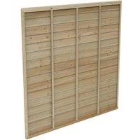 Forest Garden Pressure Treated Overlap Fence Panel - 1.83 x 1.8m (6 x 6ft approx)